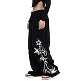 Pantalones Casuales de Estilo Urbano con Corte Holgado y Cintura Alta para Uso Diario Baile Hip Hop Mujer Verano Tallas Grandes Elegantes Blancos De para Wide Trousers Women