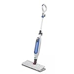 Shark Klik n' Flip Manual Steam Mop, 30 Second Heat Up Time, 350mL Water Capacity, Steam Blaster Mode, S6001MN, Colour: White & Blue
