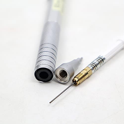 2er-Pack Druckbleistifte aus Vollmetall, 0,5 mm, für professionelles Malen und Schreiben, Schulbedarf, inklusive 2 Nachfüllminen (2 Stück)