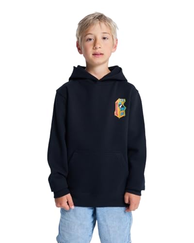 Sweat à capuche noir garçon 8-16 ans DC Shoes Insert A Coin en taille 16 XL