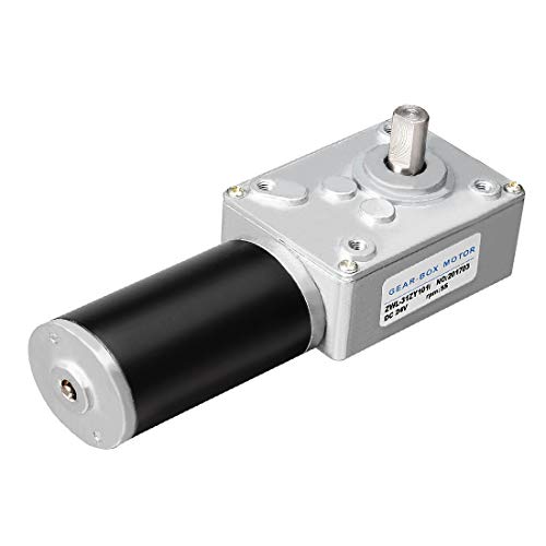 New Lon0167 Schneckengetriebemotor, DC Vorgestellt 24V 55RPM Drehmomentstarke zuverlässige Wirksamkeit elektrische Drehzahl reduzieren