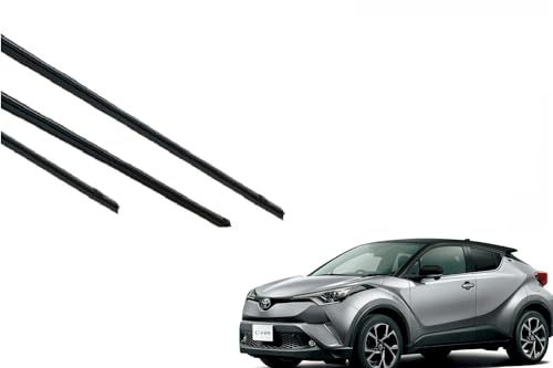 C-HR 適合 ワイパー 替えゴム サイズ 運転席・助手席・リア フロント2本 リア1本 合計3本 セット 純正互換 サイズ chr ch-r (新タイプ)