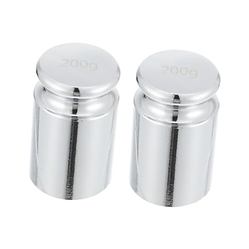 OSOLADY 2pcs Chrome Plated Weights for Scale 200g Laboratory Scale Balance Tools