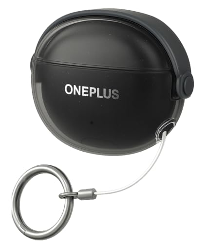 Image of Case Cover Compatible with OnePlus Nord Buds 3 Pro (Earbuds Not Included) (Transparent with Black Lock)