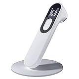 ✅💕【Fieber-Benachrichtigung】:💕 LCD-Großbildschirm, 3-farbige Hintergrundbeleuchtung, kann bei jedem Licht deutlich angezeigt werden. Ein-Knopf-Messung, einfache und bequeme Bedienung; automatische stromsparende Abschaltung für 15 Sekunden ohne Bedienung. Fieberwarnung: Wenn die gemessene Temperatur einen bestimmten Wert erreicht, ertönt der Thermometer-Alarm. Komplette Funktionen: Praktisch, einfach zu bedienen, zielen Sie auf die Körperstirn und drücken Sie die Scan-Taste.