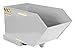 Vestil Steel Heavy Duty Low Profile Self Dumping Hopper 1/2 Cubic Yard 6000 Lb. Capacity Silver Lining