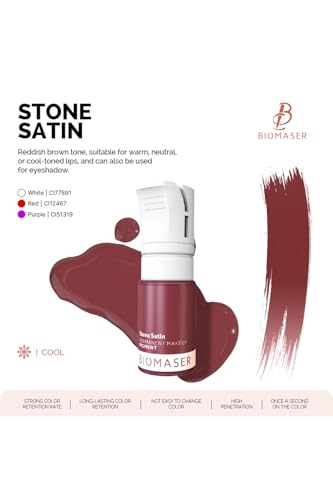 Pudra, Stone Satin, Pigmenti, 12 ml, Kırmızı Kahve, Dudak ve Göz Farı