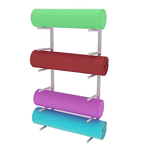 Support de tapis de yoga en métal robuste, rack mural de présentation à 6 niveaux - 2