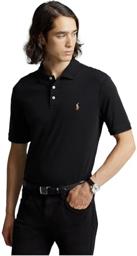 Image of POLO RALPH LAUREN Men Medium Fit Interlock Polo Shirt, PoloBlack, M