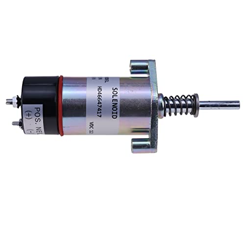 AIVWUMOT Fuel Shut Down Solenoid 8C-9986 125-5773 Compatible with Caterpillar CAT 3204 3304 3304B 3306 3306B Engine 12V