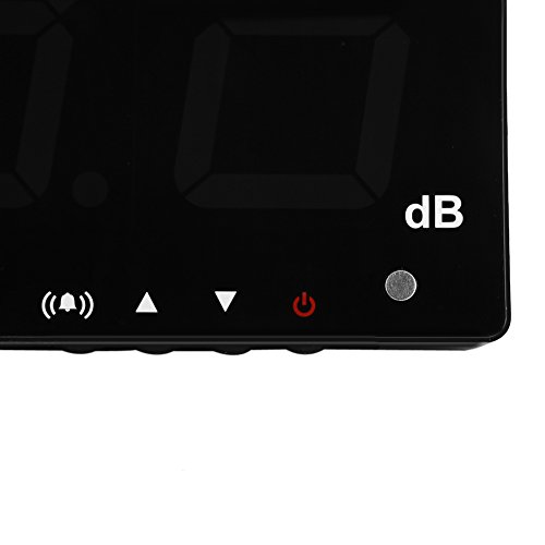 9.6in Noise Tester LCD Digital Wall Hanging 30~130dB Sound Level Meter with Hanging Hole for Factory, Office, Home, Traffic Route, Hotels, Hospitals
