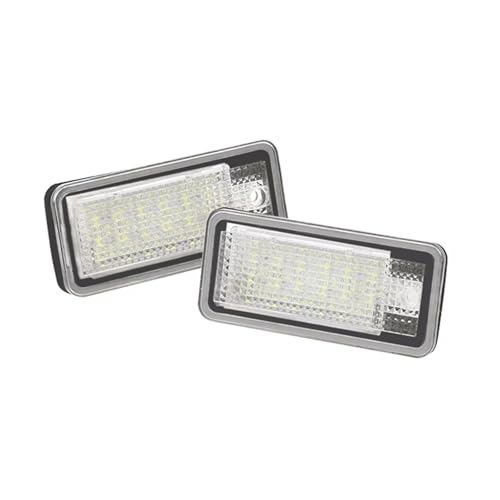 Luz matrícula LED para Audi A3 A4 A6 A8 S3 S4 S6 S8 lámpara trasera de número 2 uds