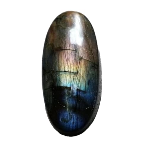 Cabochon Labradorite naturelle 37x16x7mm ovale pour création bijoux DIY
