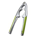 WATIIFUFU 多機能堅果割り器 くるみ割り 硬い殻対応 滑り止めグリーンハンドル ロブスター カニ シーフード用ナットオープナー