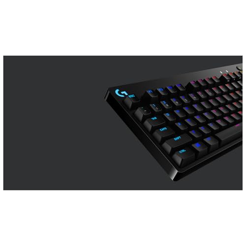Tastiera meccanica da gioco PRO TKL, interruttori a chiave a scatto blu GX, LIGHTSYNC RGB, design Tenkeyless portatile per giochi di esport, cavo micro USB staccabile, layout QWERTY UK, - Tastiera gaming - Immagine 4