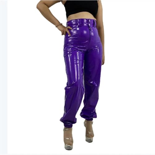 Pantalon en cuir synthétique confortable qui ne serre pas la taille - 2