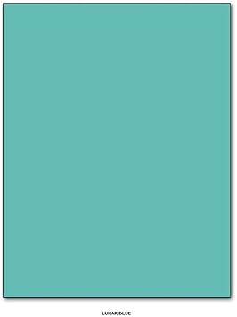 Premium Color Card Stock Paper | 50 Per Pack | Superior Thick 65-lb Cardstock, Perfect for School Supplies, Holiday Crafting, Arts and Crafts | Acid & Lignin Free | 8.5 x 11 | Lunar Blue