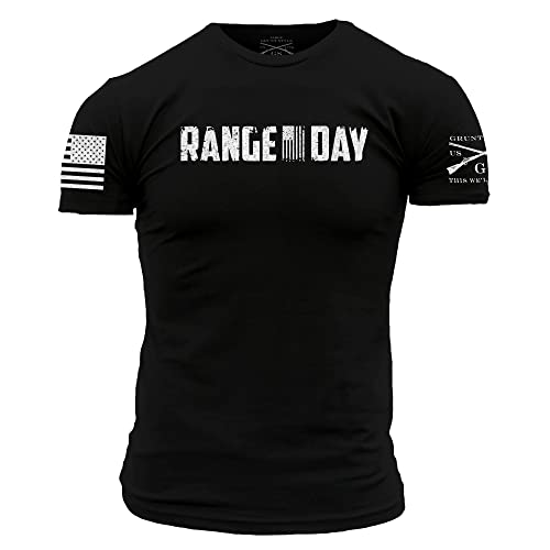Grunt Style Range Day Men s T-Shirt (Black, XXLarge)