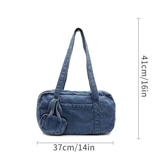 Bolso Tote Denim para Mujer con Múltiples Bolsillos miniatura 5