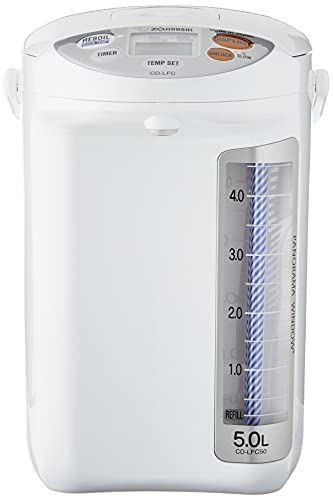 Zojirushi Micom Water Boiler and Warmer, 169 oz/5.0 L, White - Thumbnail 2