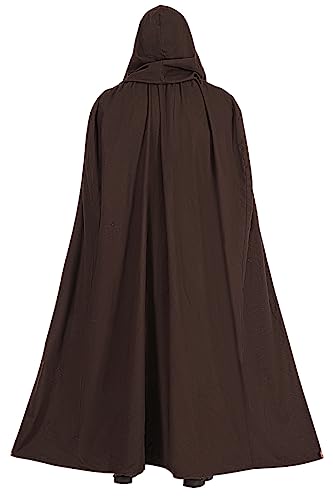 Forwacos Anakin Skywalker Costume Kids Adult Cosplay Tunic Pants With Robe Belt Deluxe Uniform For Halloween (Kids Brown (No Shoes), X-Small) #TOP2