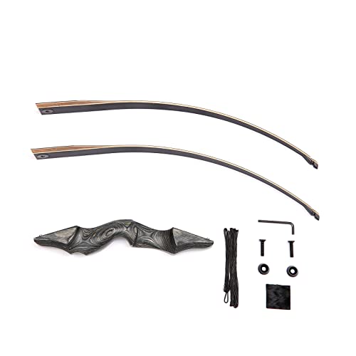 Mandarin Duck Black Hunter Mk Ii 60 Inch Take Down Longbow - Right Handed, 50Lb (B07.143) #TOP4