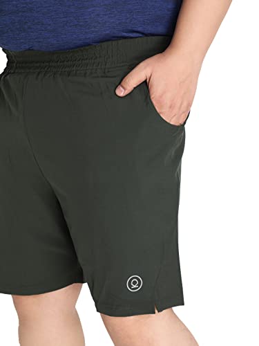 Image of CHKOKKO Men Shorts for Gym Sports or Running | Dry-Fit Fabric Single Layered Active Summer Workout Wear Knee Length Regular Fit | Elastic Waist with Front and Back Pockets