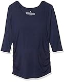 Rosie Pope Women's 3/4 Sleeve Ruchd Tee, Navy, X-Large