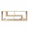 Tidyard-Mesa-para-TV-Aparador-para-TV-Mueble-TV-Salon-Mesa-Television-Mueble-Comedor-Consta-de-2-Eestantes-en-Forma-de-L-Roble-120x30x56428cm Tidyard-Mesa-para-TV-Aparador-para-TV-Mueble-TV-Salon-Mesa-Television-Mueble-Comedor-Consta-de-2-Eestantes-en-Forma-de-L-Roble-120x30x56428cm