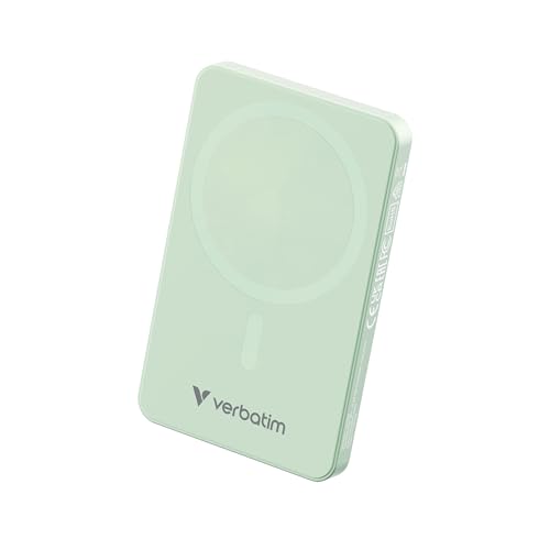 Verbatim Power Bank Magnetic 20000mAh 15W MagSafe: Ricarica Wireless E USB-C PD 20W, Display LED E Leggero - 3