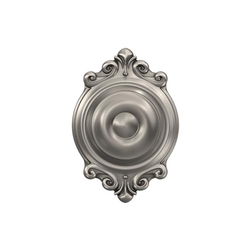 Image of SCHLAGE F10 GEO 619 BRK Brookshire Collection Georgian Passage Knob, Satin Nickel