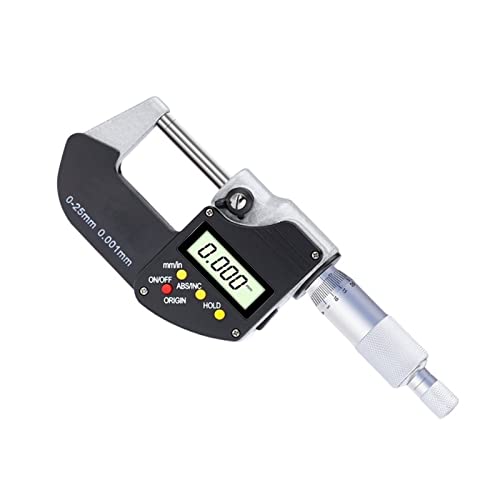 0-25mm Digital Outside Micrometer Electronic Micrometer Gauge 0.001 mm Digital Tools Caliper - Measuring Layout Tools