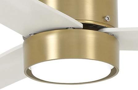 Minka-Aire K9787L-SBR Simple LED Fan Light Kit, Soft Brass