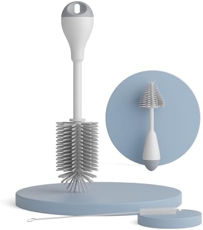 ALENKO Kit de Escovas para Garrafa e Mamadeira 3 Peças Escova Gra...