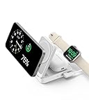 Anker MagGo 3 in 1 iPhone 17 Charging Station, MagSafe-Compatible Wireless Charger Stand, Qi2 Certified 15W Foldable Charger for iPhone 17/16/15/14/13/12, AirPods, Apple Watch Ultra(Adapter Included)