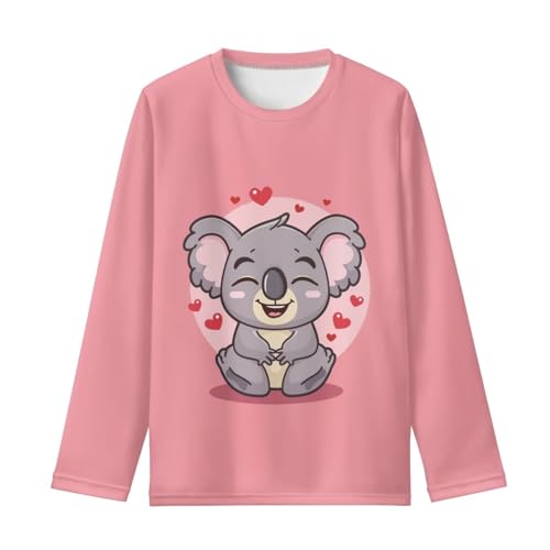 Image of Girls Long Sleeve T Shirt Cute Cartoon Crewneck Shirt for Kids 3-16Y Fall Winter Clothes