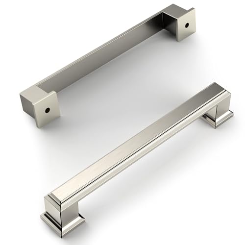 Amerdeco Satin Nickel Cabinet Pulls 6.3in 10 Pack ZH0001