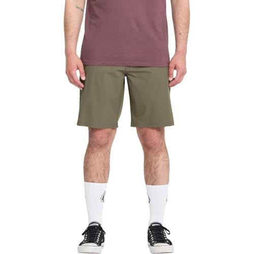 Volcom - Volcom Men's Cross Shred Hybrid Shorts – 20" Modern Fit 4-Way Stretch Quick Dry Shorts, Surplus Green, 40 (73% Off Amazon Deal)
