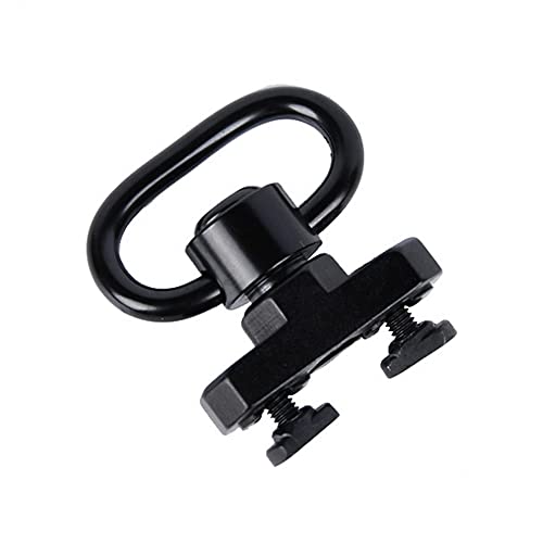 CENPEK QD Sling Swivel Mount 1,25 Zoll Quick Removable Kit with Quick Detach Push Button, Sling Mount Adapter and 360° Rotation Sling Swivel Base, for M-Lok Rail Handguard