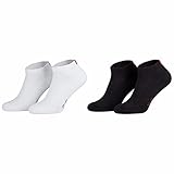 Sockenversandhandel.de 3 Paar Sportsneaker/Füßlinge (43-46, schwarz)