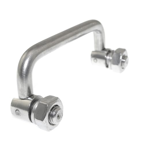 Image of 304 Stainless Steel U-Shaped Folding Metal Cabinet Handle Hole 90mm /3.5in Folding Handle Tool Box Handle