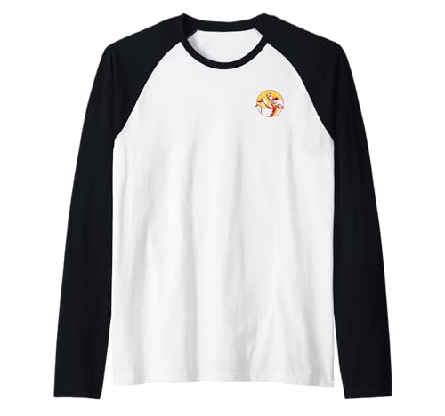 T-shirt Mulan Mushu manches raglan avec imprimé vintage résistant