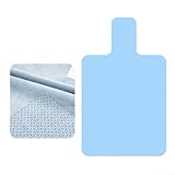 Esterilla reformadora de pilates con gamuza artificial absorbente de sudor y respaldo de silicona para una colocación segura y cuidado del equipo (azul)