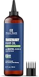 Botanic Hearth 100% Pure Rosemary Oil For Hair Growth (6.7 fl oz)| Infused with Biotin, Jojoba & Castor Oil | Hair Oil Repairs Dry Damaged Hair, Strengthening, Healthier Hair- Hair Tonic