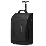 RUCYEN Rolling Backpack,Waterproof Backpack with Wheels for Business and Travel Commuter, Carry on Backpack with Laptop Compartment,Wheeled Backpack for Adults (B-18inch)