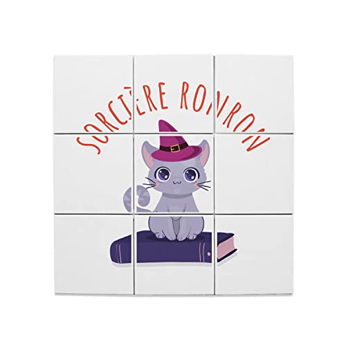 Carreaux céramique chat sorcière pour habiller un mur vide en automne