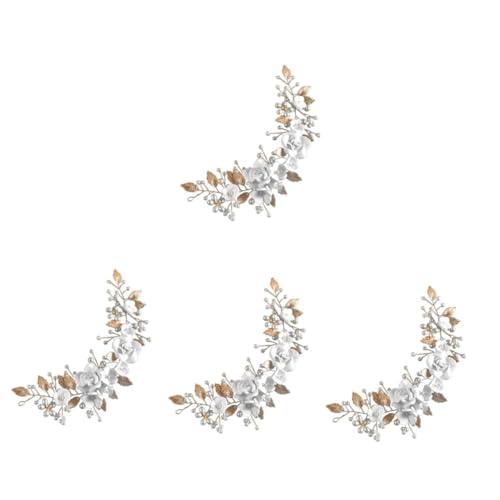 Vigne de cheveux mariage en argent et perles éclatantes pour coiffure mariée