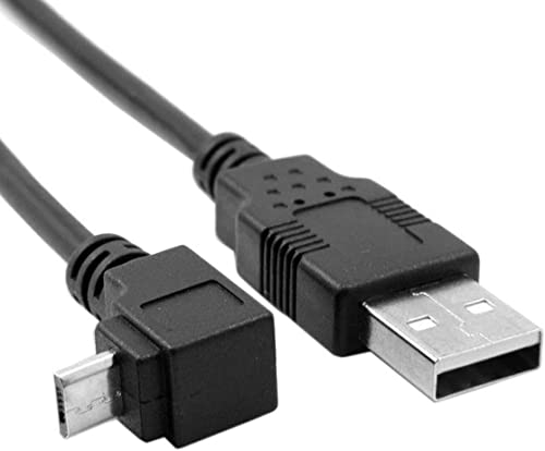 CABLEPELADO Câble micro USB synchronisation et charge coudé à 90° Transfert de données 480 Mbit/s Compatible avec Samsung, HTC, Sony, Motorola, LG, Nokia, Kindle,...