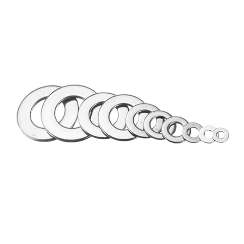 Rondelle plate inox antirouille en acier 304 durable face à l'humidité extérieure