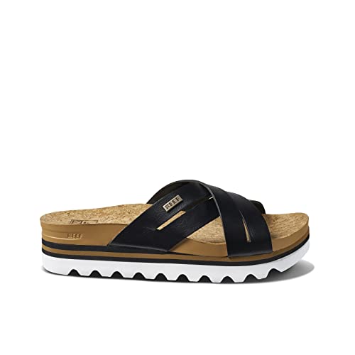REEF-Cushion-Bloom-Hi-Womens-Platform-Fashion-Sandal-Vegan-Leather-X-Strap-Arch-Support-and-Heel-Cupping